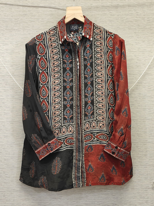 Pure crape smart shirt (C258)