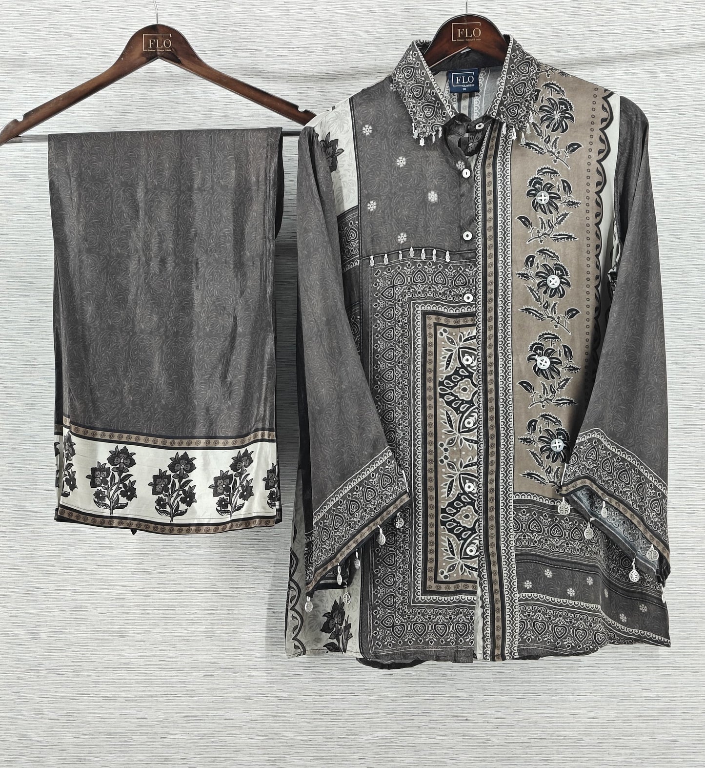 Natural crape smart two piece cordset (C536)