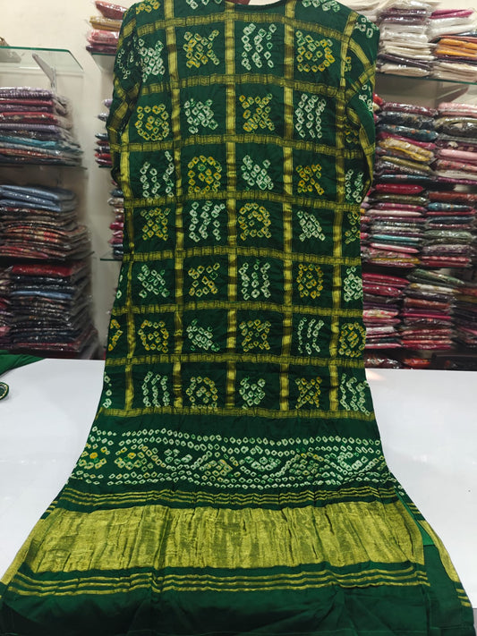 Bandani ghatchola with lagadi border three piece set (C776)