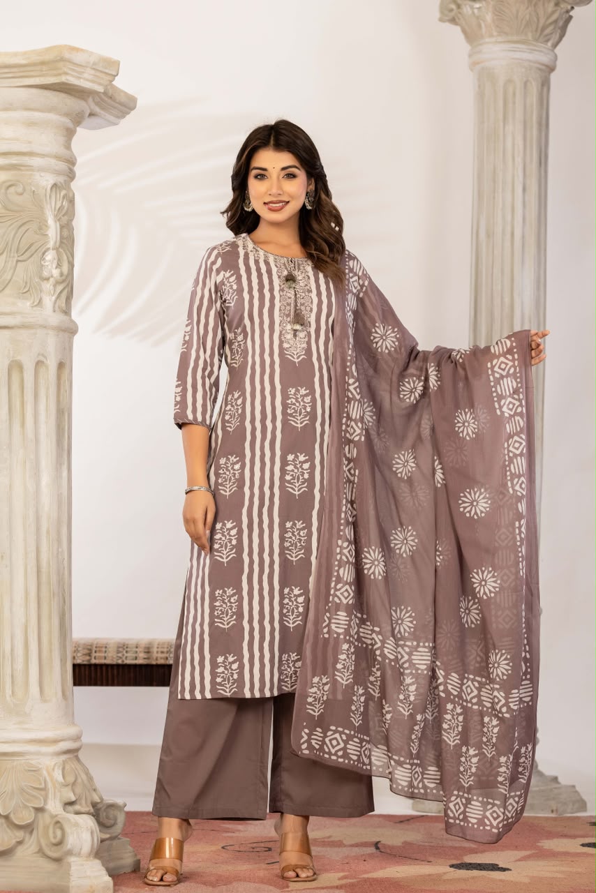 Pure cotton three piece set (C122)