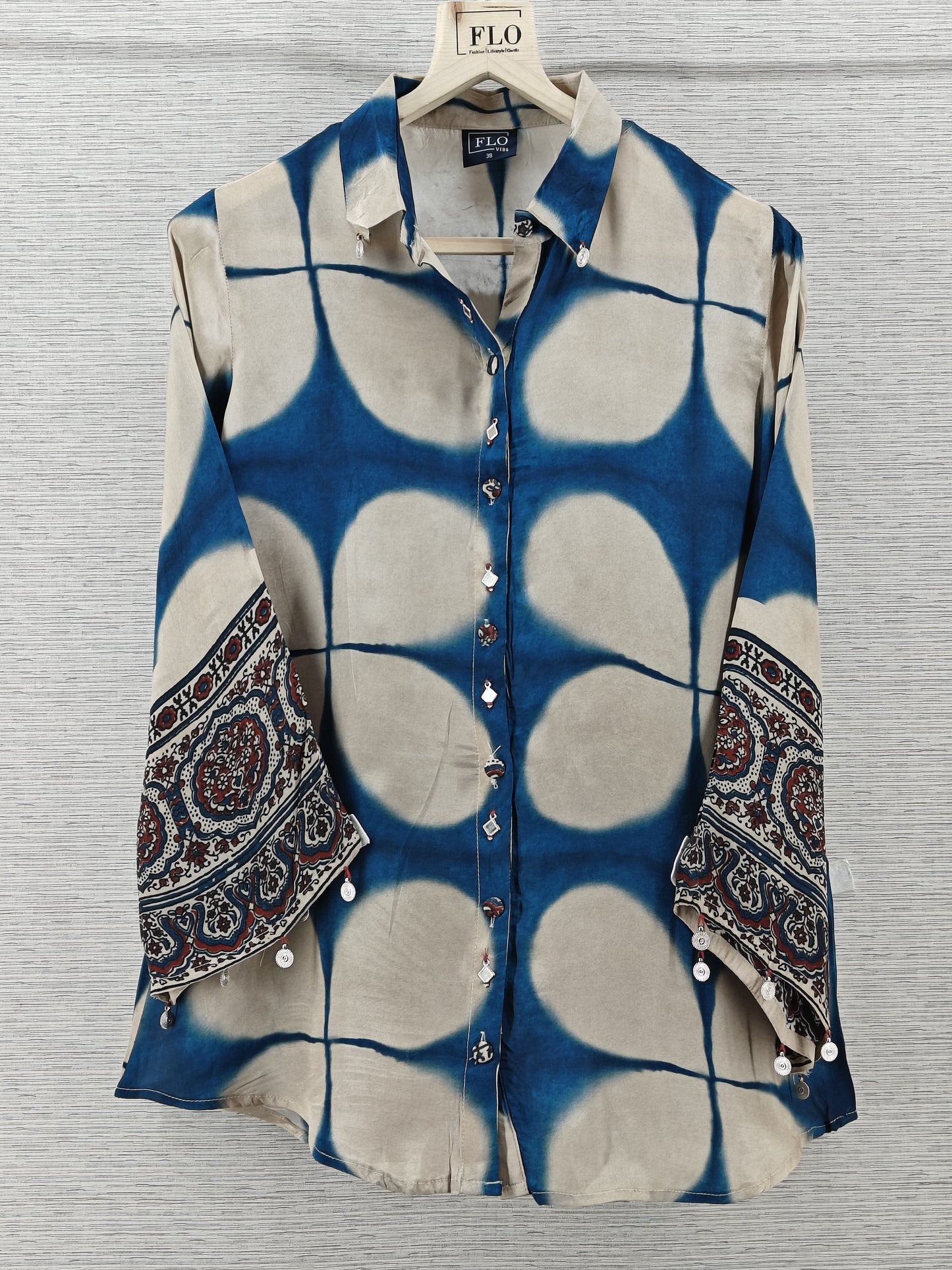 Pure crape smart shirt (C595)