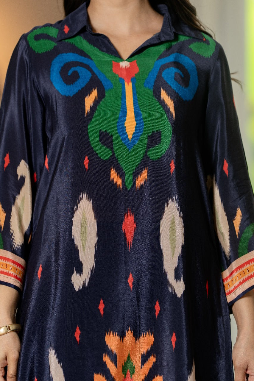 Pure crape two piece cordset (A692)