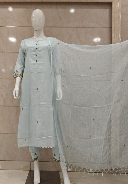 Light blue designer three piece se5 (P669)