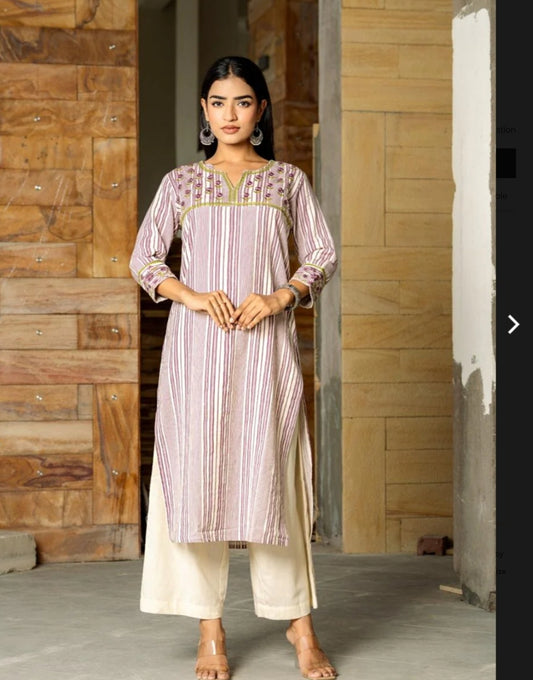 Handloom cotton two piece set (P644)