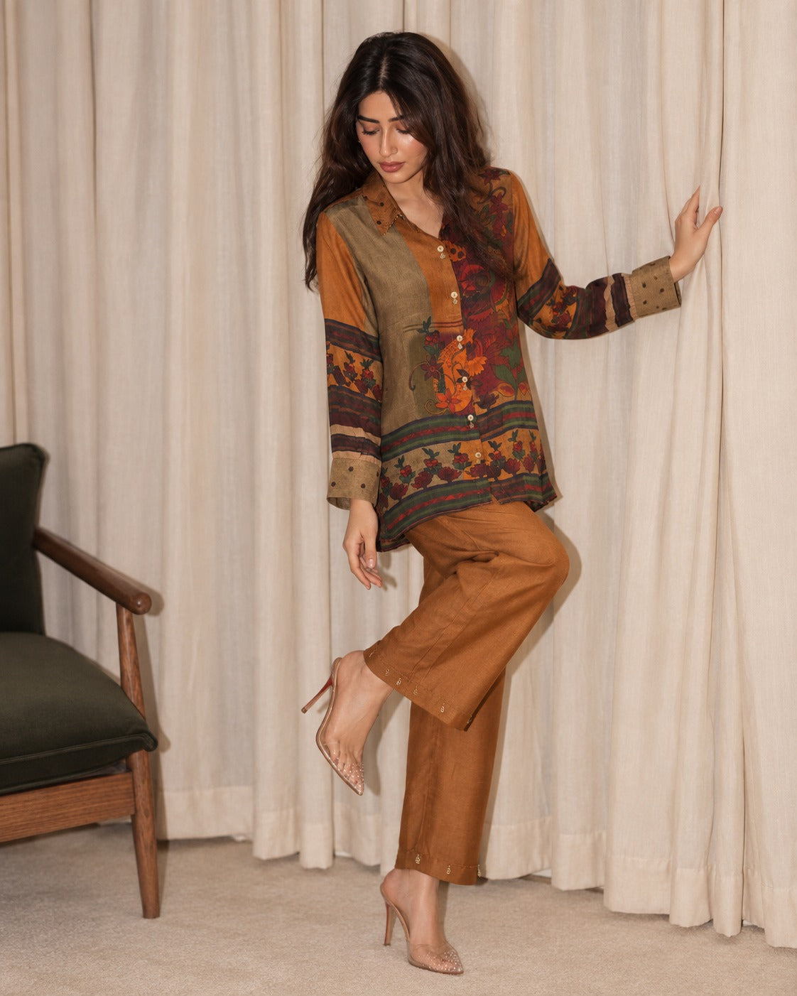 Pure crape smart two piece cordset (C758)