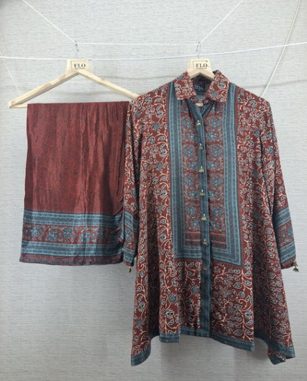 Natural crape smart two piece cordset (C428)