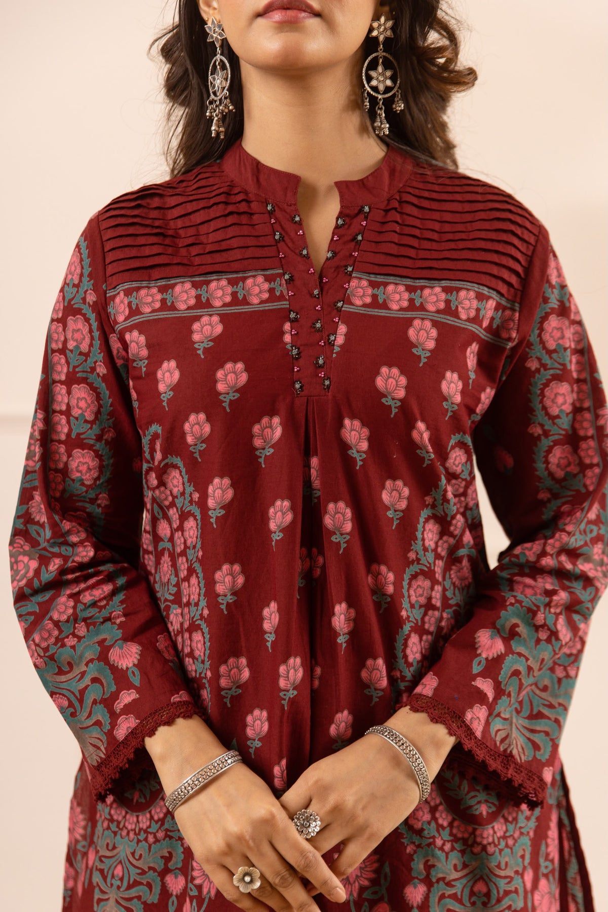 Cotton modal stylish two piece cordset digital print (S444)