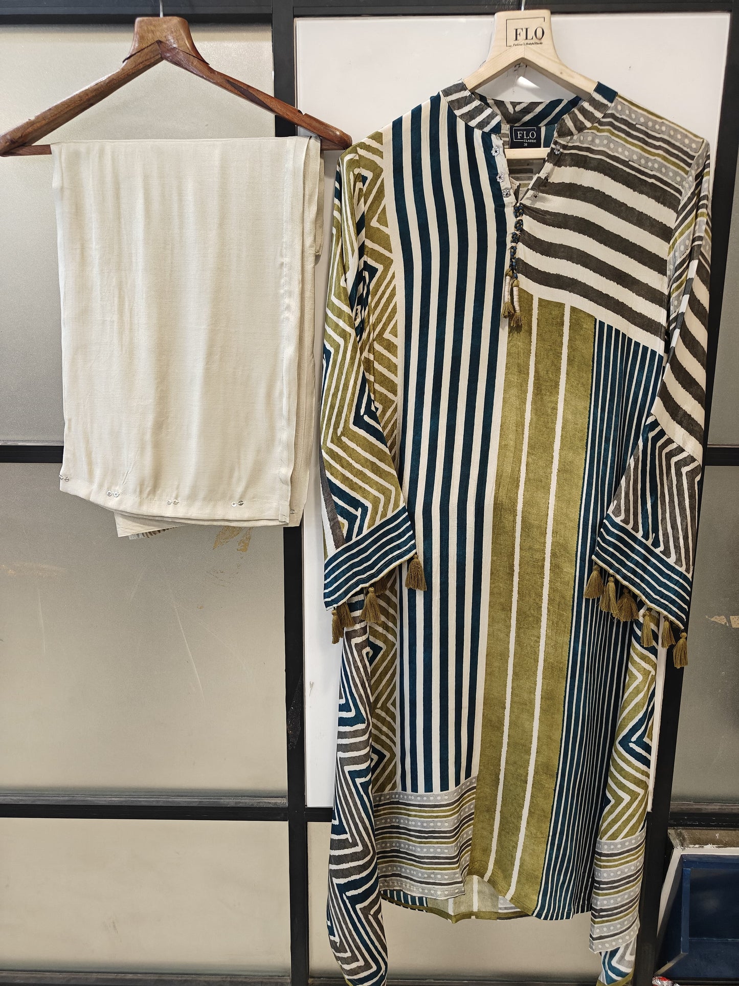 Pure crape smart two piece cordset (B859)