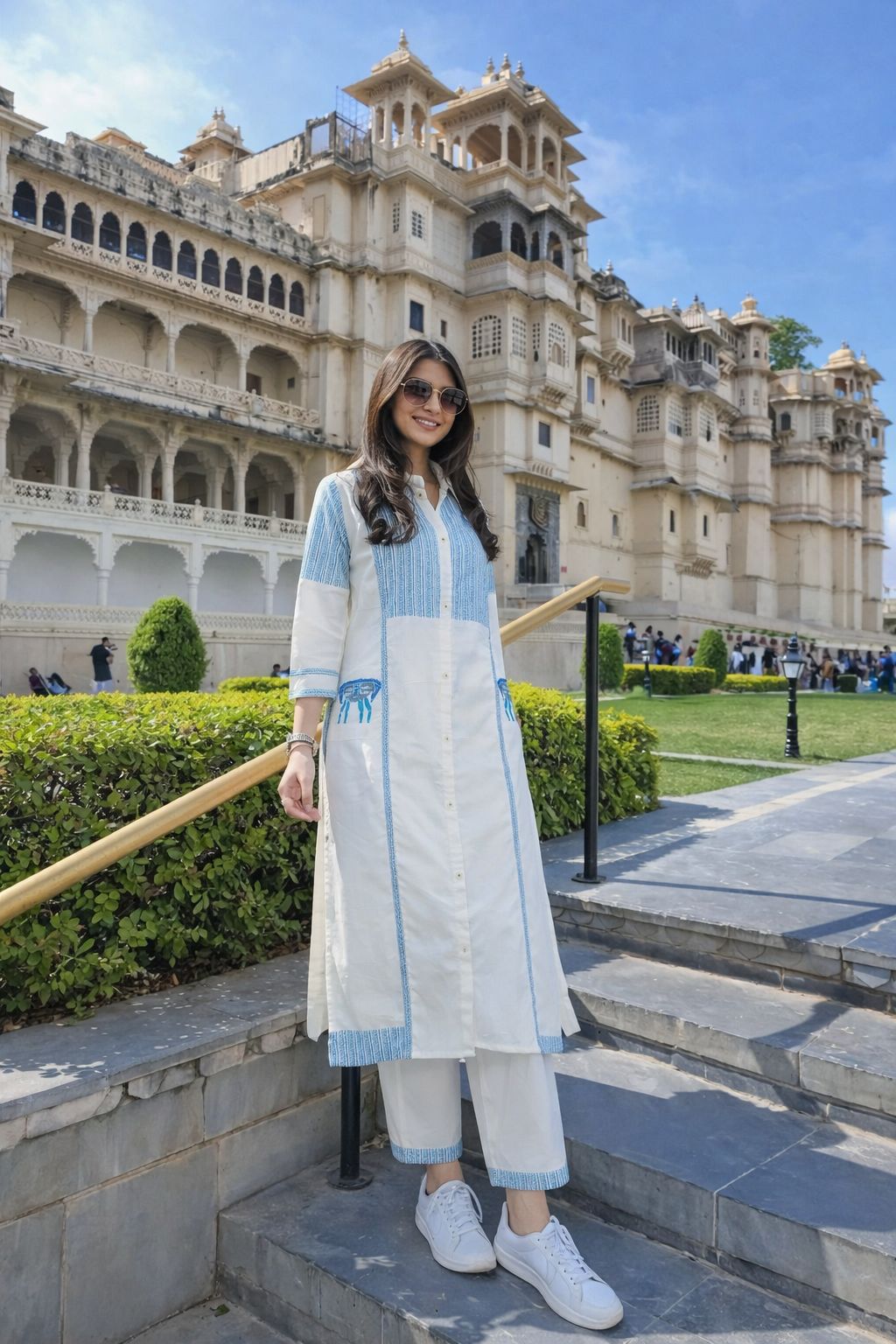 Mul cotton with lining smart two piece cordset (B372)