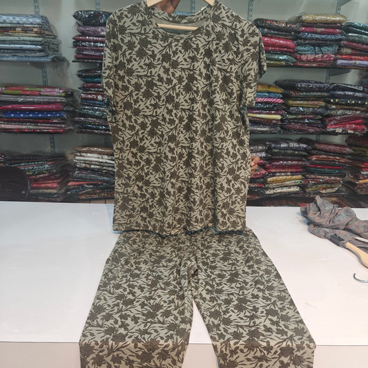 Sweet touch brand cotton lyrca night suit (N5)