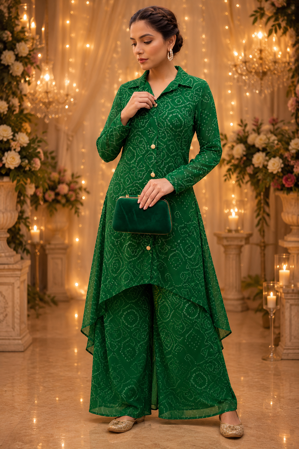 Georgette with lining smart two piece cordset (C632)