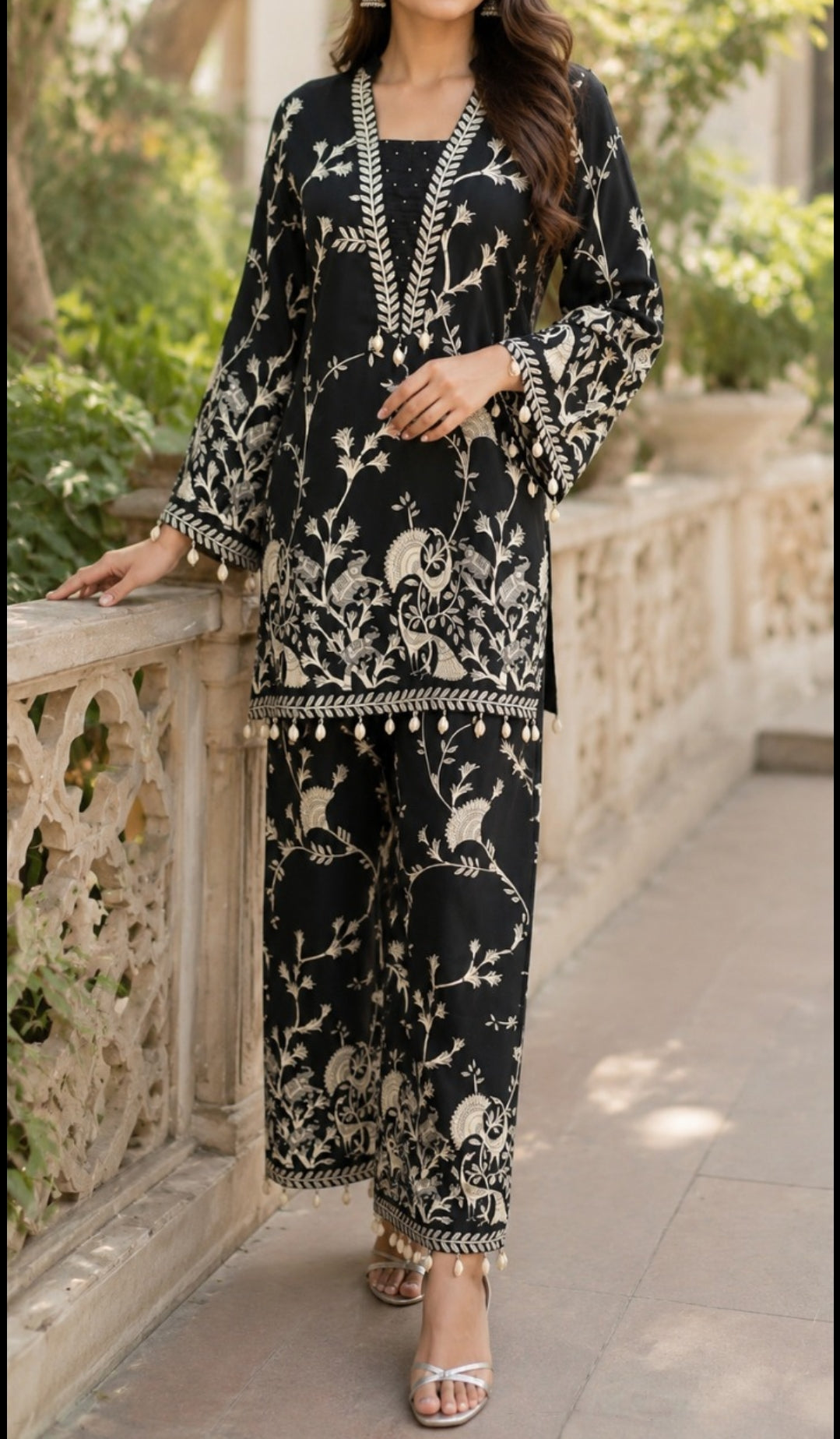 Cotton modal smart two piece cordset (C492)