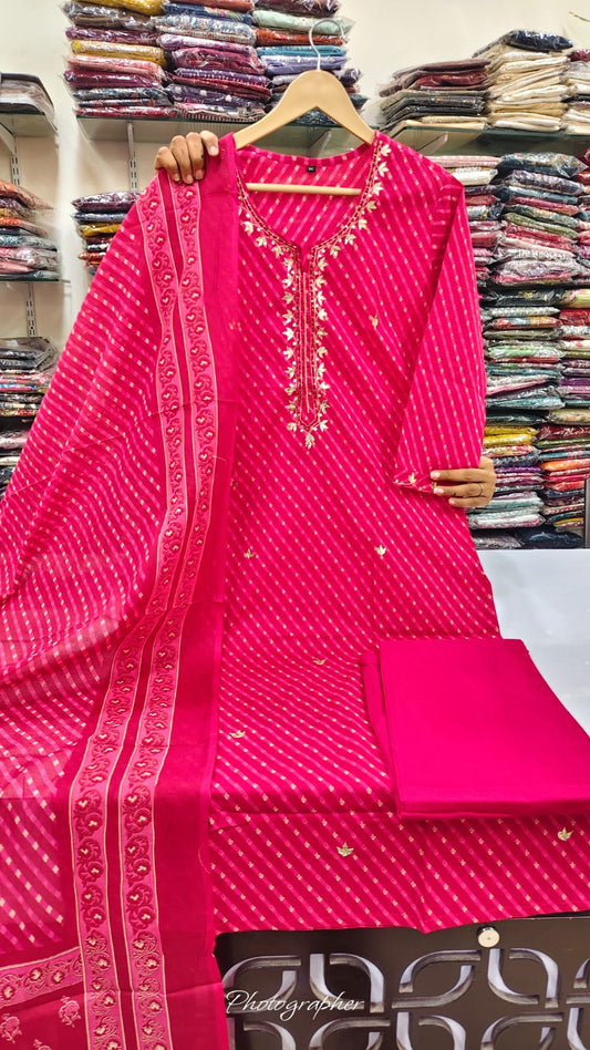 Pure cotton motra three piece set (C310)