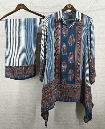 Natural crape smart two piece cordset (C426)