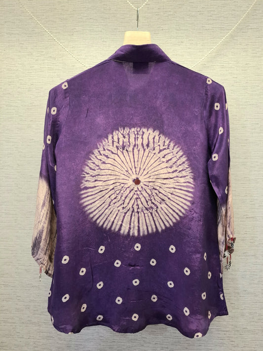 Pure crape bandani print smart shirt (C262)