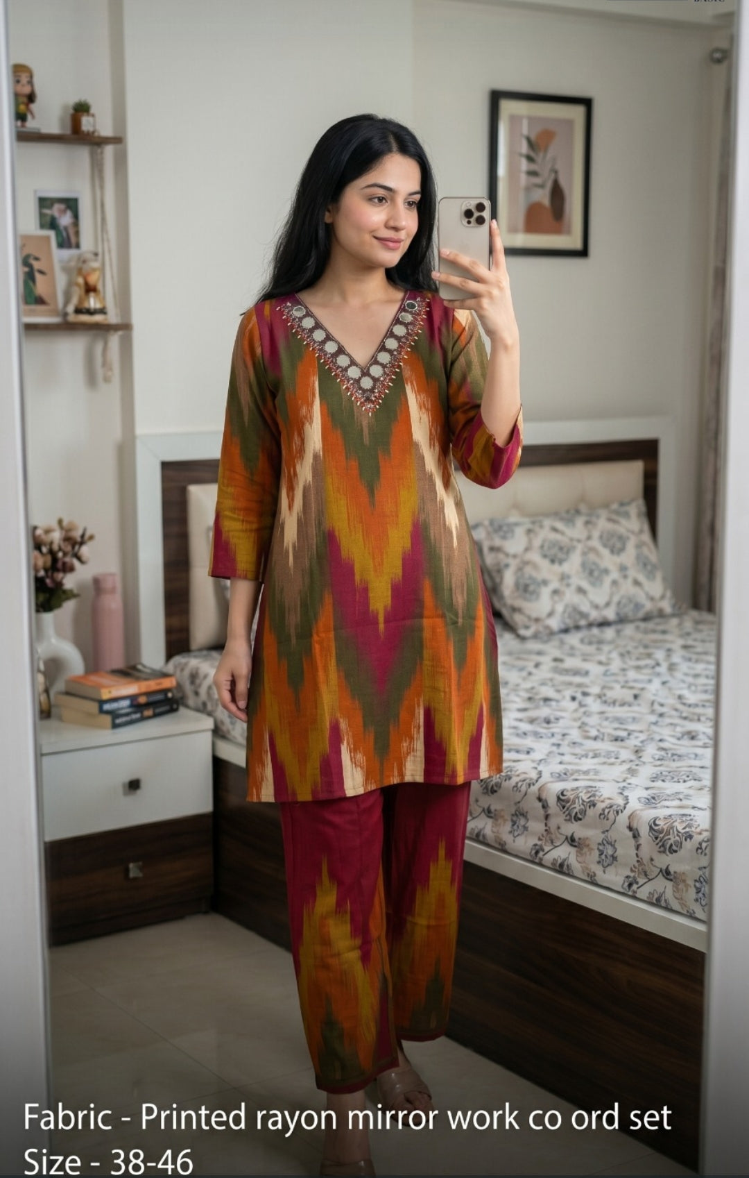 Cotton modal smart two piece cordset (C550)