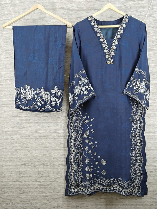 Pure muslin smart two piece cordset (C257)