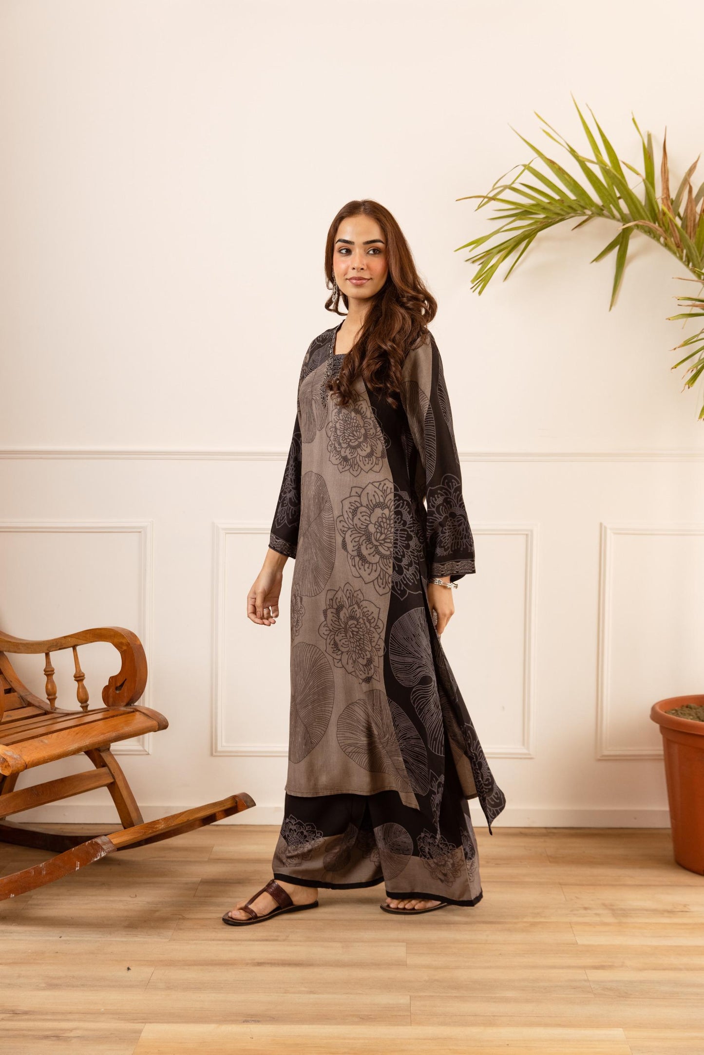 Cotton modal extremely soft two piece cordset (B306)