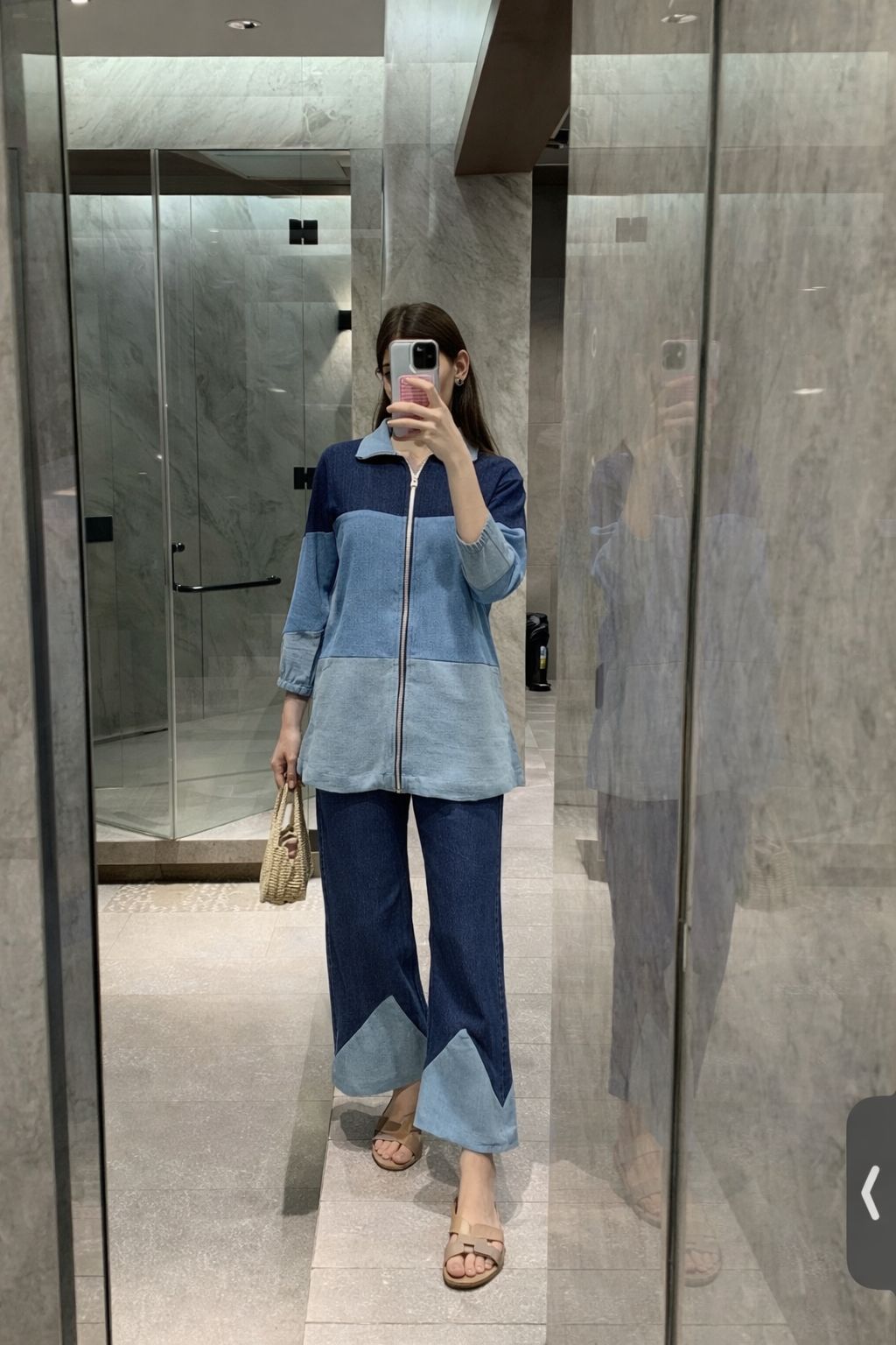 Denim smart two piece cordset (A1595)