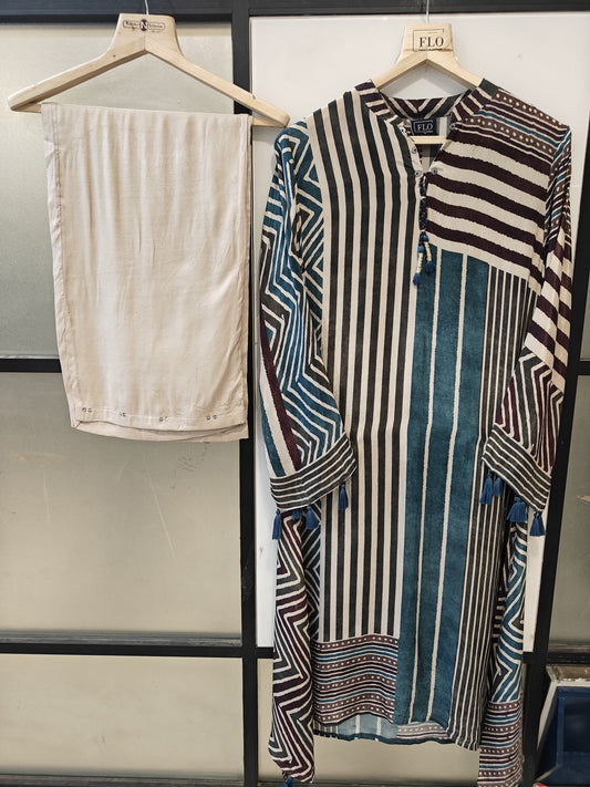 Pure crape smart two piece cordset (B860)