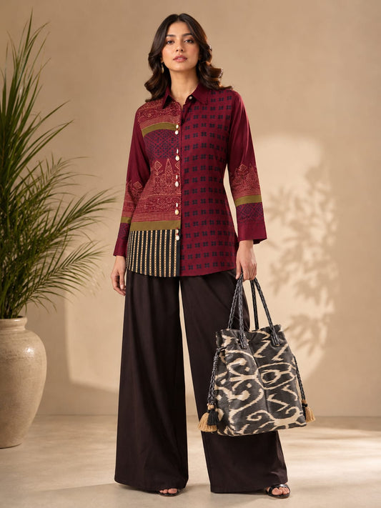 Crape smart shirt (B790)