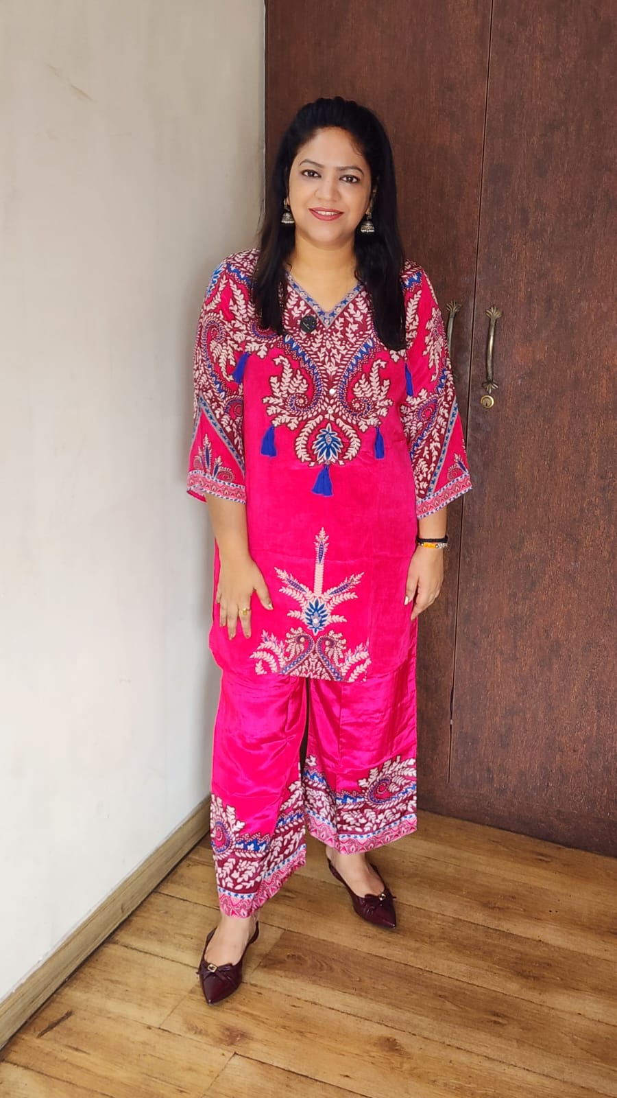 Crape with lining two piece cordset (C740)
