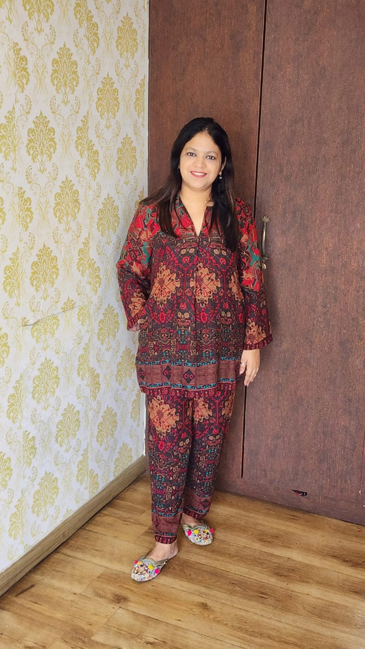 Cotton modal two piece cordset (A298)