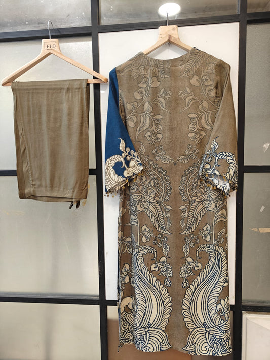 Pure mul silk smart two piece cordset (B619)