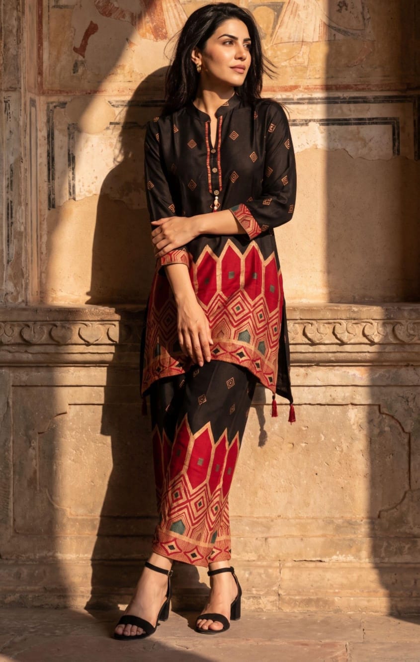 Soft gaji modal smart two piece cordset (S312)