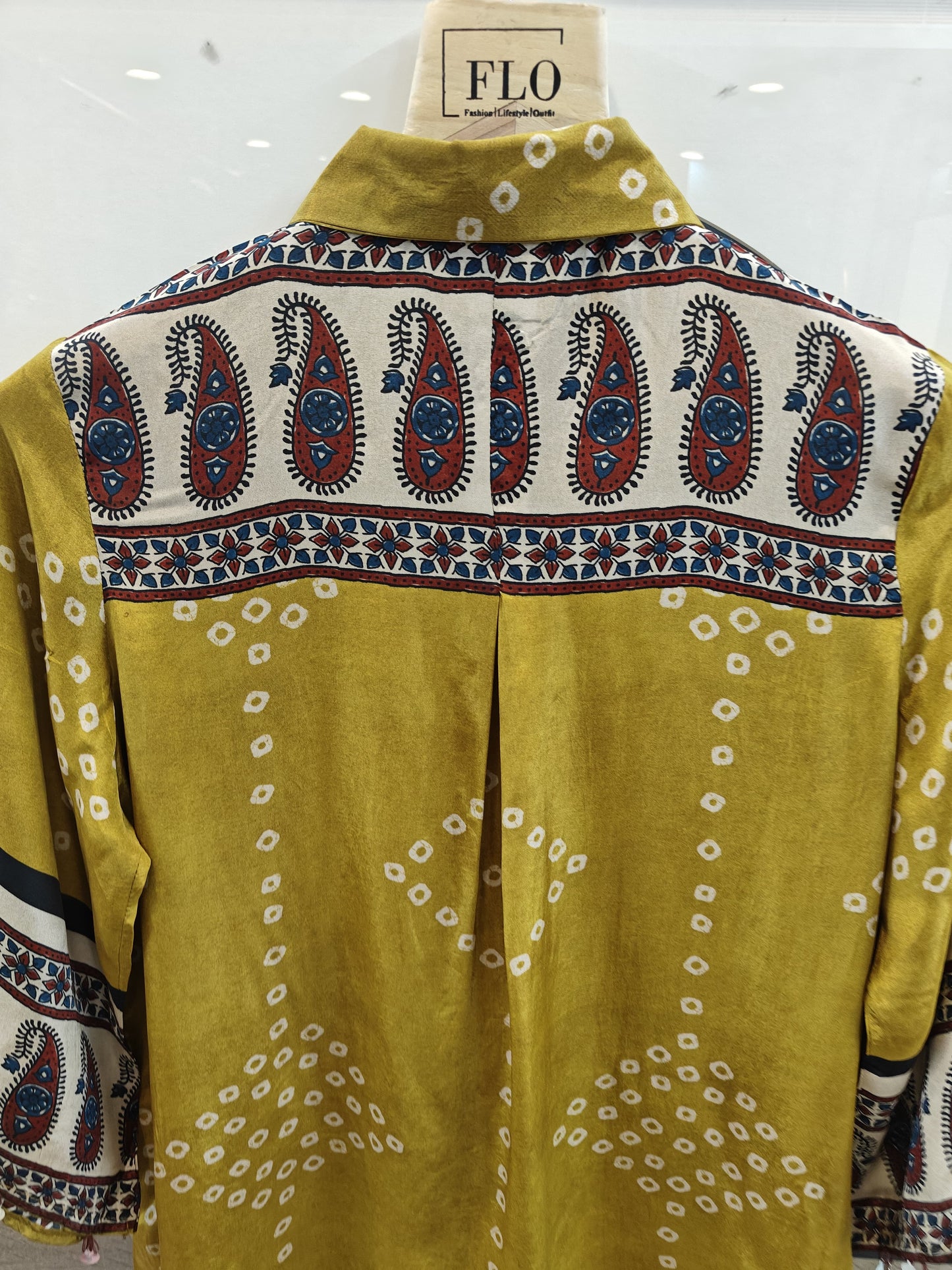 Pure crape bandani print shirt (B336)