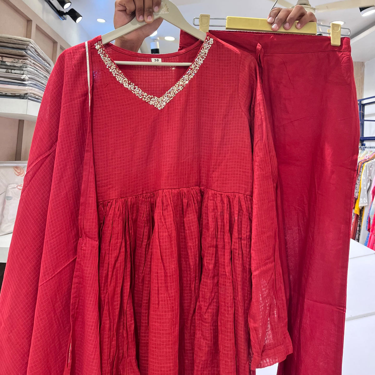 Kota doriya flared three piece set (C615)