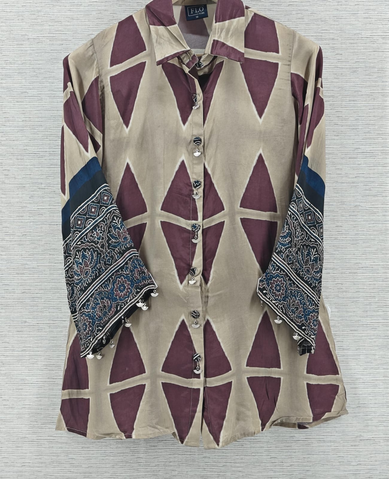 Pure crape smart shirt (C583)
