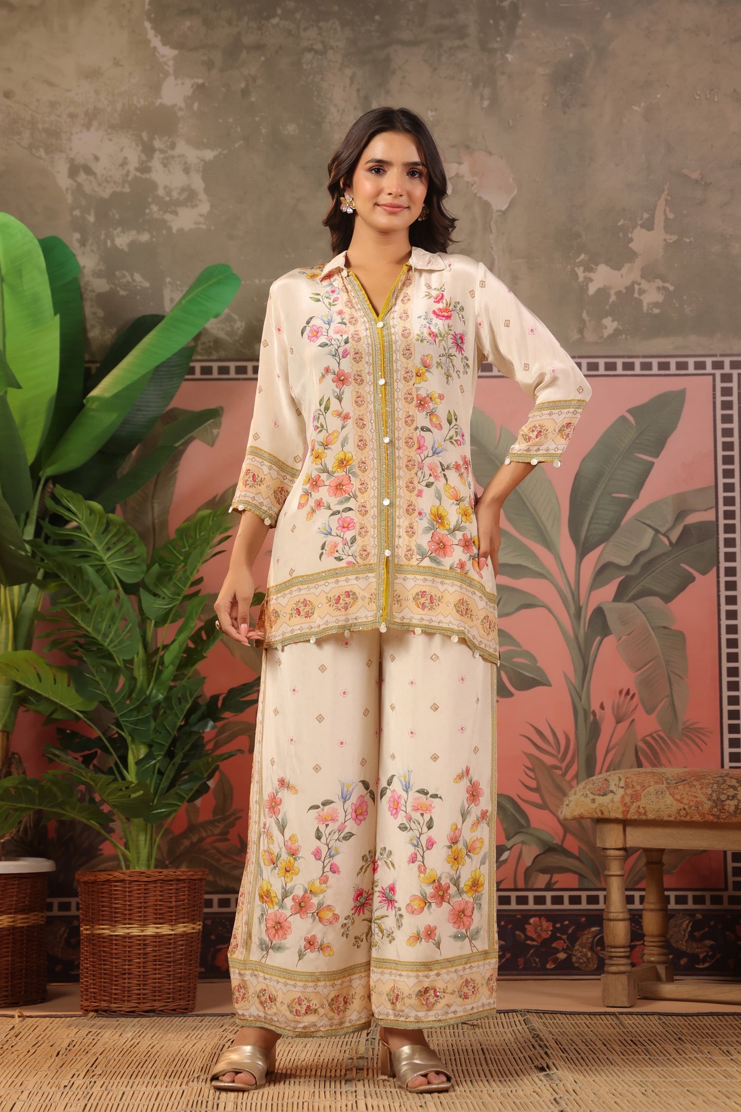 Natural crape smart two piece cordset (C512)