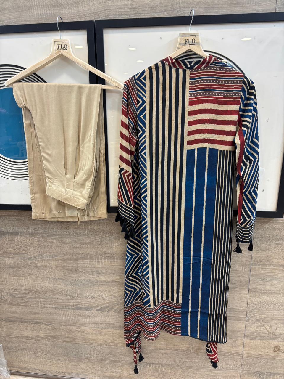 Pure muslin stylish two piece cordset (B326)