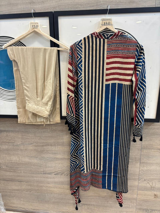 Pure muslin stylish two piece cordset (B326)