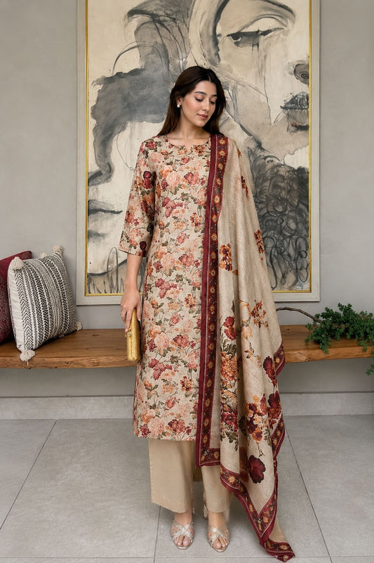 Pure linen smart three piece set (B918)