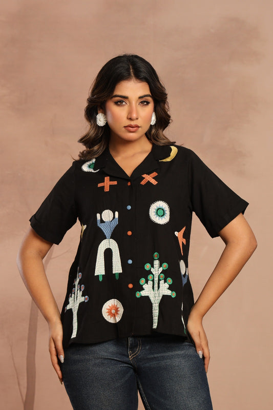 Cotton full thread work only top (A1990)