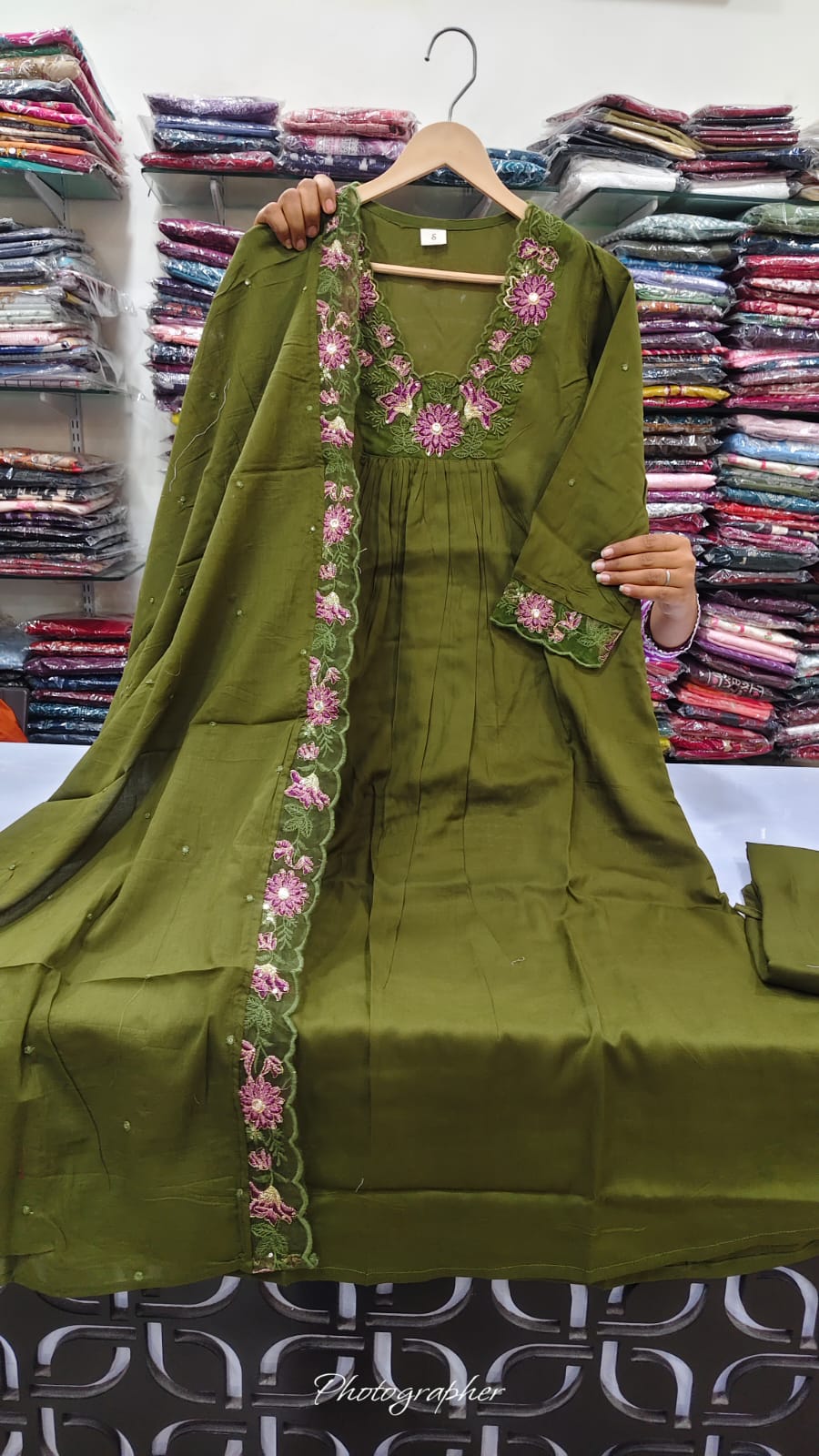 Cotton modal A line three piece set (B590)