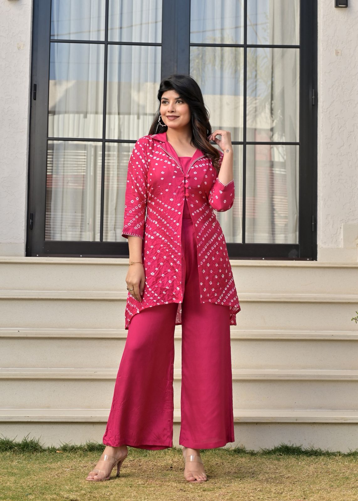 Pure muslin bandani three piece cordset (B299)