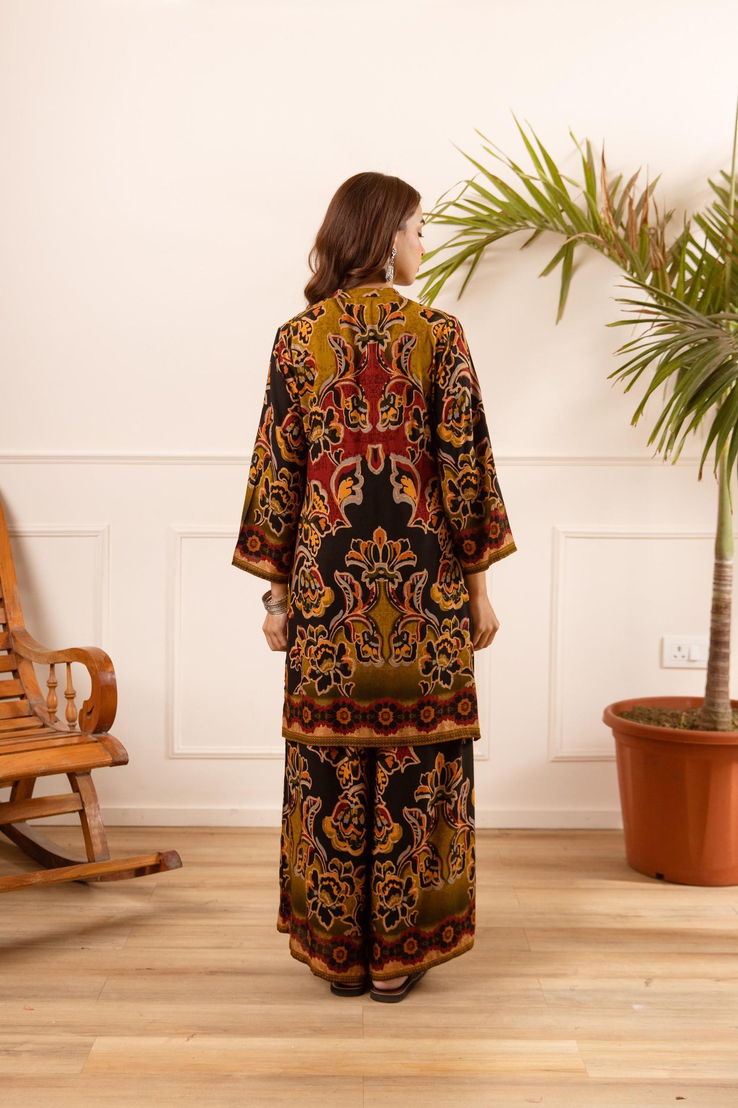 Cotton modal smart two piece cordset (B881)
