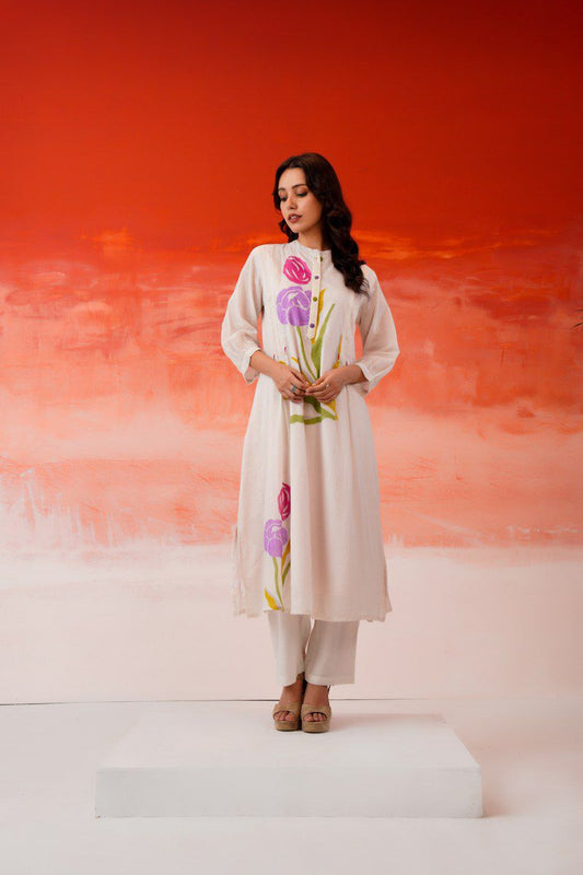 Mul cotton with lining smart two piece cordset (B660)