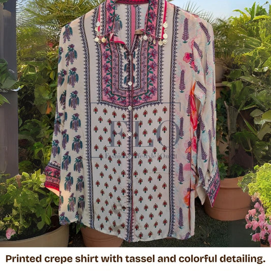 Pure crape shirt (A592)