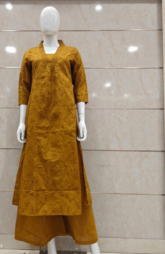 Mustred Fully thread work two piece cordset (A1337)