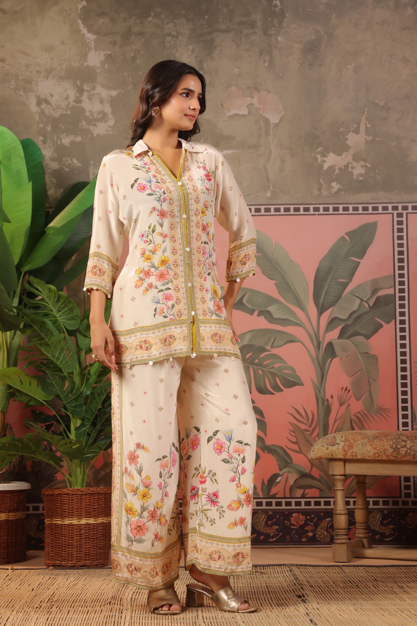 Natural crape smart two piece cordset (C512)
