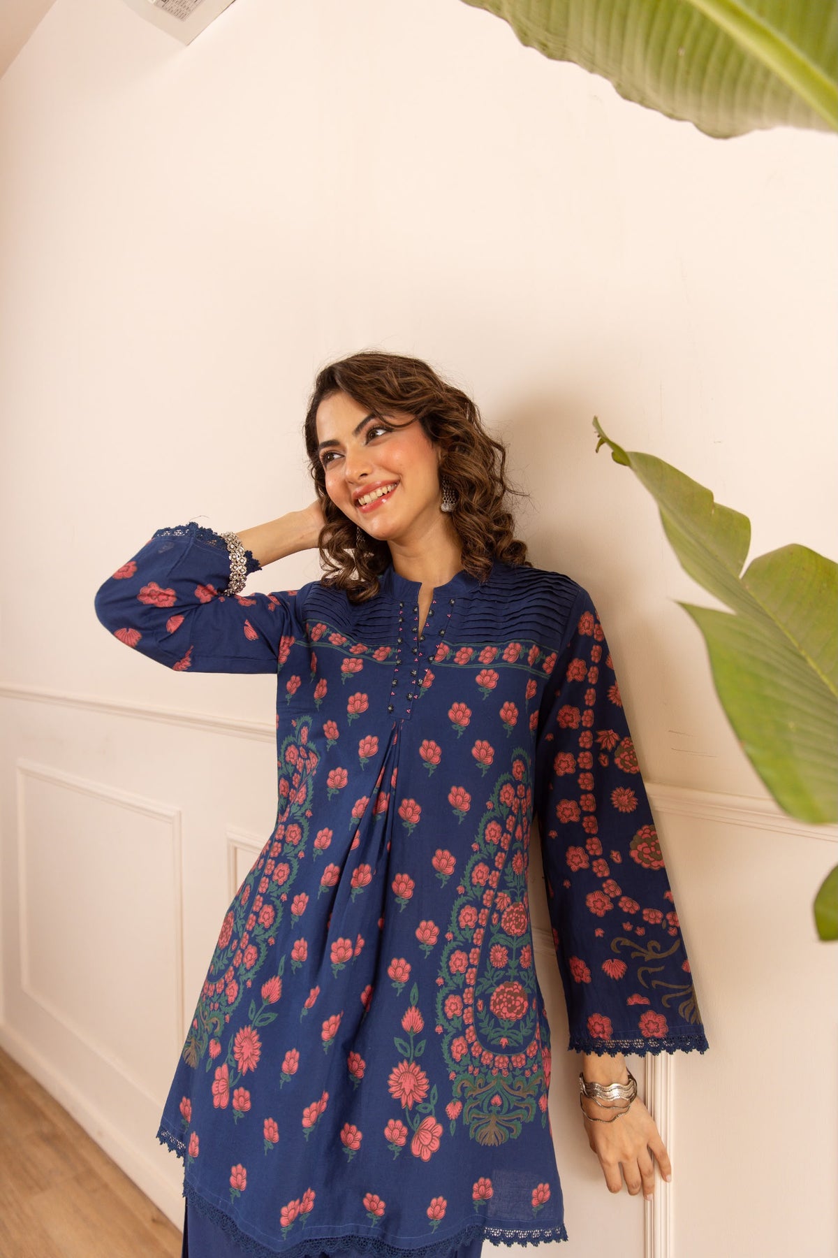 Cotton modal stylish two piece cordset digital print (S443)