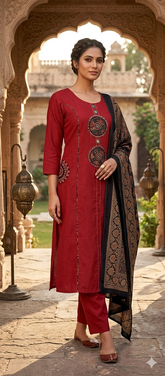 Pure cotton three piece set (B668)