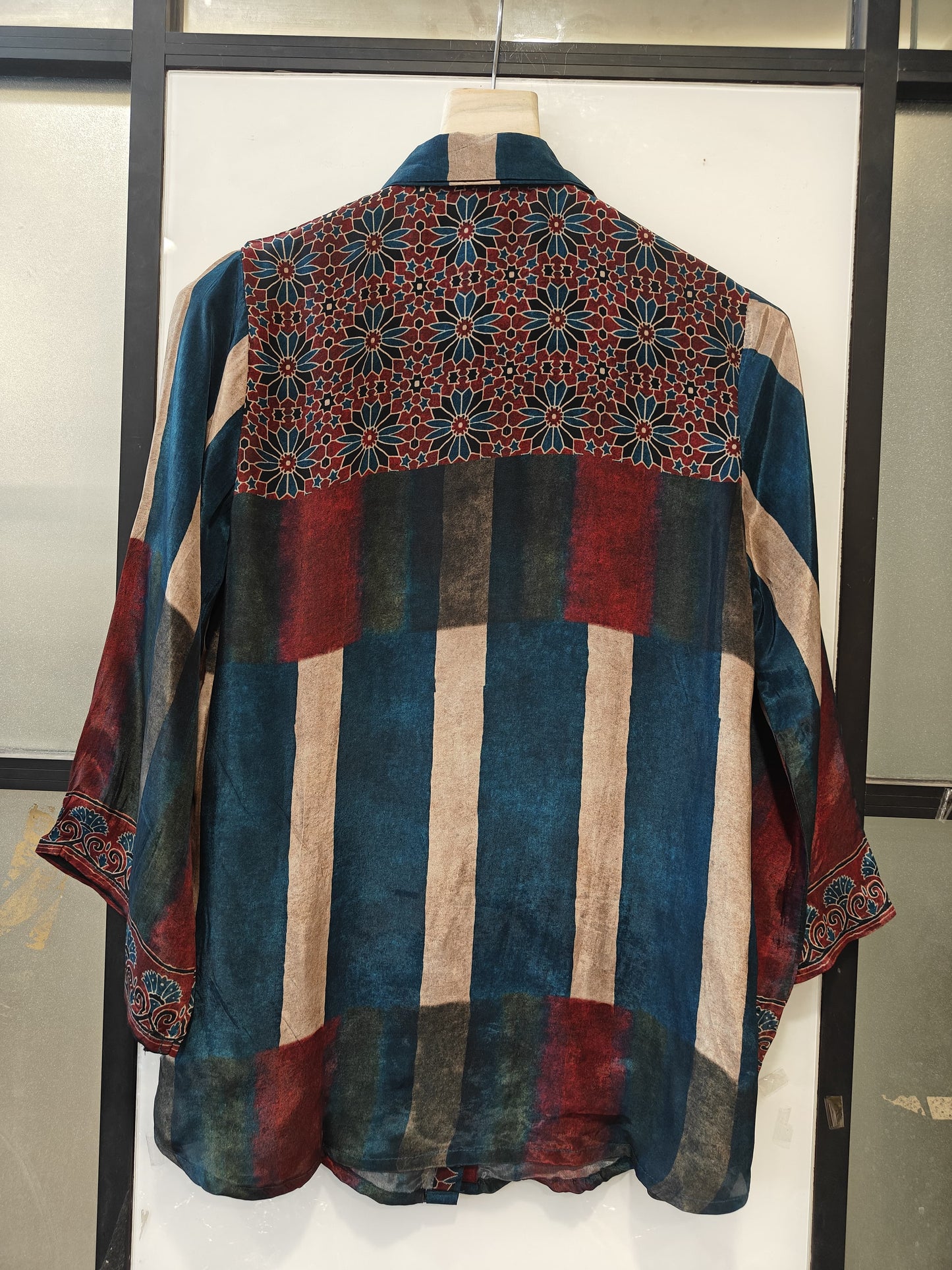 Pure crape upto 46 size smart shirt (B612)