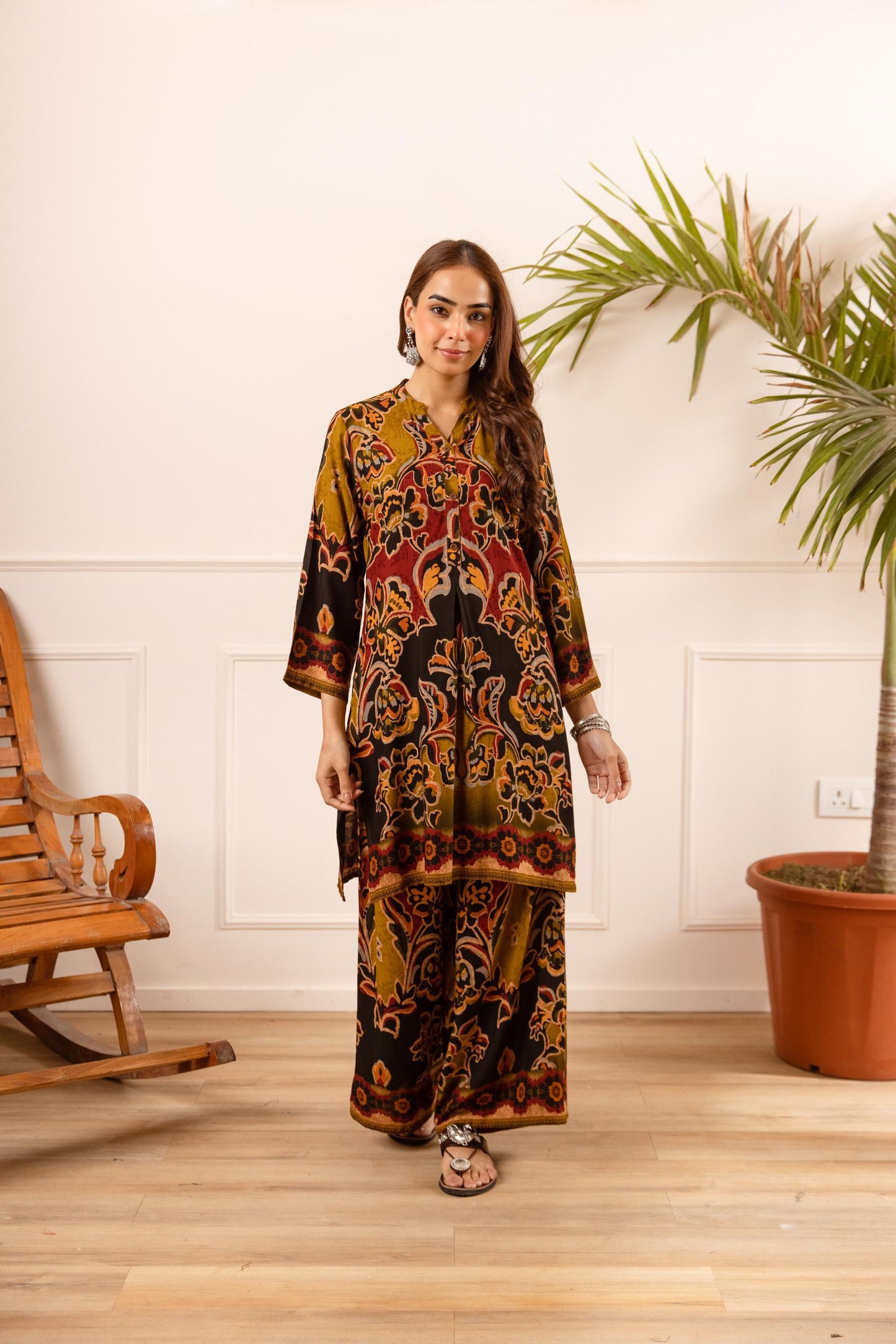 Cotton modal smart two piece cordset (B881)