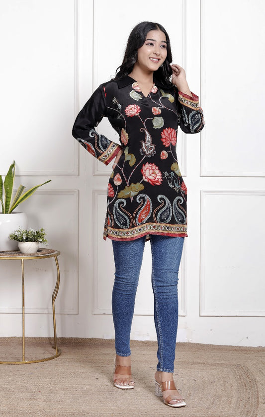 Pure crape only top (A1010)