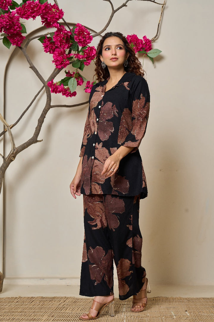 Printnation by Anayra Amal RTW Printed Poly Raw Silk 3 Piece Still Motion - Casual Collection main image 0